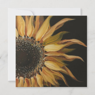 hellgelbe Sonnenblume Dankeskarte
