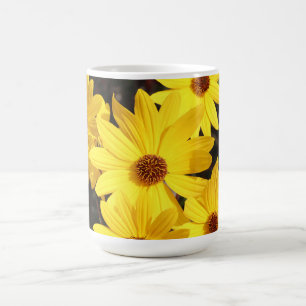 Hellgelbe Sonnenblume Kaffeetasse