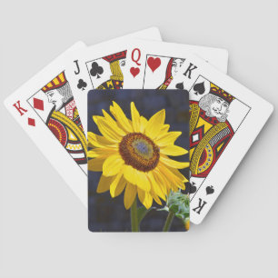 Hellgelbe Sonnenblume Spielkarten