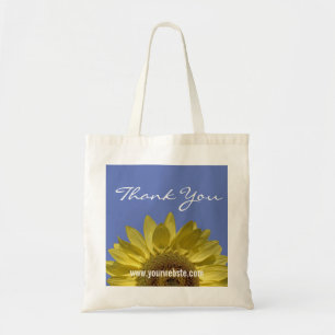 hellgelbe Sonnenblume vielen Dank Tragetasche
