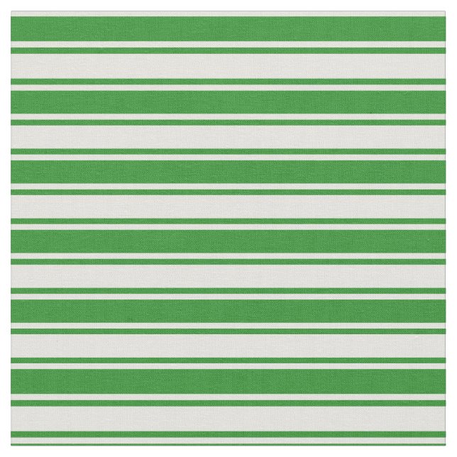 Hellgelbe und waldgrüne Linien Stoff (Nahaufnahme)