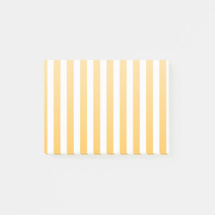 Hellgelbe und weiße Streifen mit Süßigkeiten Post-it Klebezettel