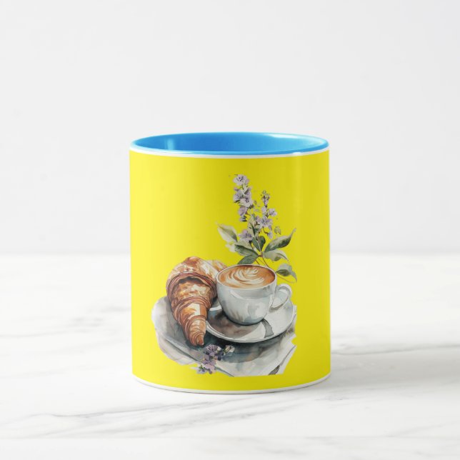 Hellgelber Kaffee-Tasse Tasse (Zentrum)