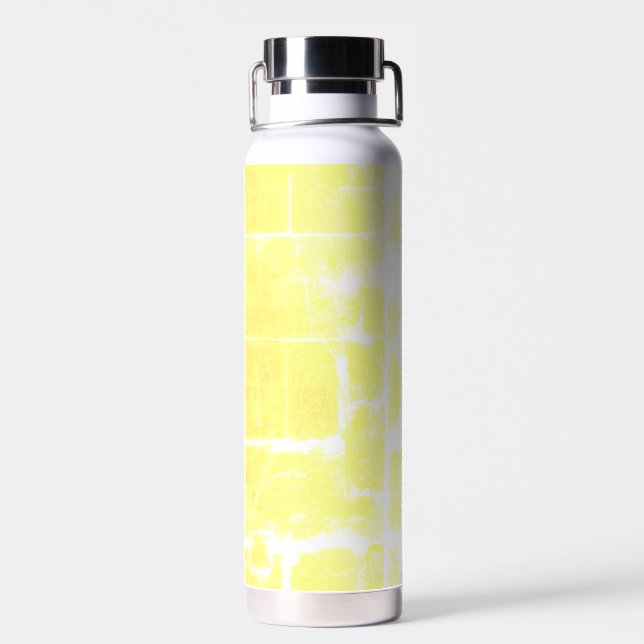 Hellgelber Marmor Flasche aus rostfreiem Stahl (Rückseite)