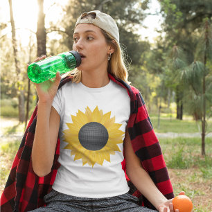 Hellgelber Sonnenblumen-T - Shirt