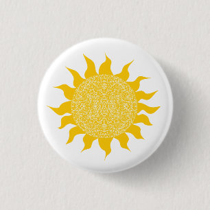 Hellgelber Sonnenschein Button
