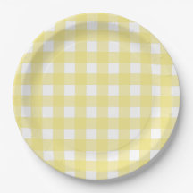 Hellgelber und weißer Gingham