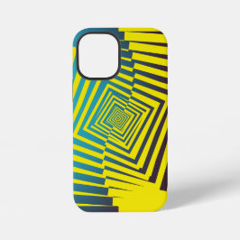 Hellgelbes Abstraktes Dschungelstil iPhone 12 Mini Hülle