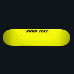 Hellgelbes benutzerdefiniertes Skateboard<br><div class="desc">Hellgelbes benutzerdefiniertes Skateboard: Fügen Sie den gewollt Text in das Textfeld hinzu.</div>