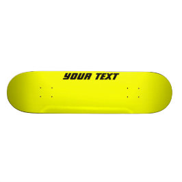 Hellgelbes benutzerdefiniertes Skateboard