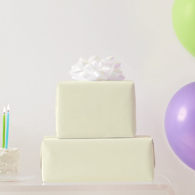 Hellgelbes Geschenkpapier (Partygeschenke)