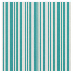Hellgelbes und dunkles Cyan Streifen-/Linenmuster Stoff