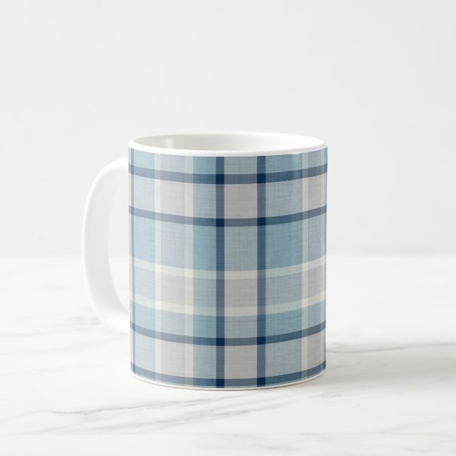 Hellgrau-blau strukturiert kaffeetasse (Vorderseite Links)