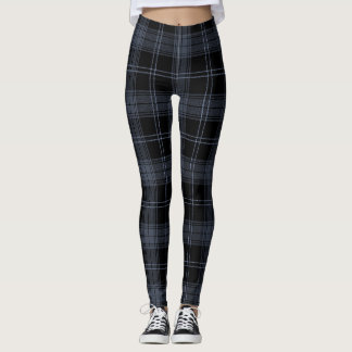 Hellgrau, schwarz, Oxford Blue Colors Tartan Leggings