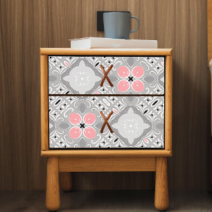 Hellgrau und rosa faszinieren elegant Verziert Seidenpapier