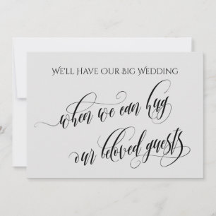 Hellgrau, wenn wir dich mit einer verspäteten Hoch Einladung