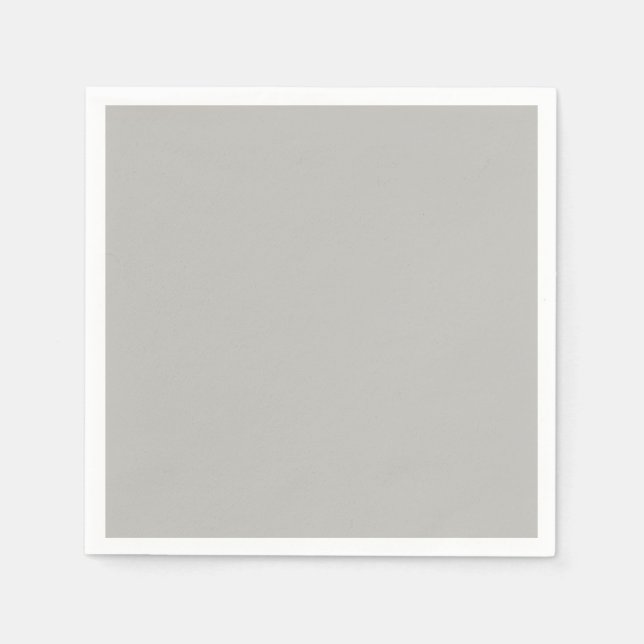 Hellgraue Farbe Serviette (Vorderseite)