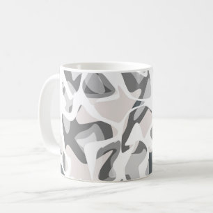 Hellgraue Flecken Abstrakte gefleckte Muster Kaffeetasse