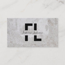 Hellgraue Marmorstruktur in Monogramm