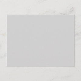 Hellgraue Postkarte mit personalisiertem Grußdesig
