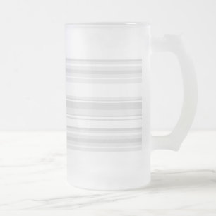 Hellgraue Streifen Mattglas Bierglas