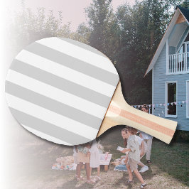 Hellgraue und weiße Streifen Tischtennis Schläger