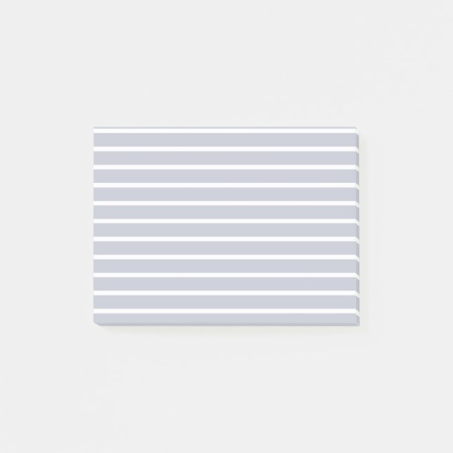Hellgrauen säubern Sie die Streifen-parallelen Post-it Klebezettel (Vorderseite)