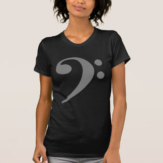 Hellgrauer Bassschlüssel T-Shirt