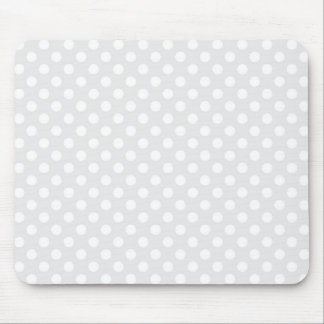 Hellgrauer und weißer Tupfen Mousepad
