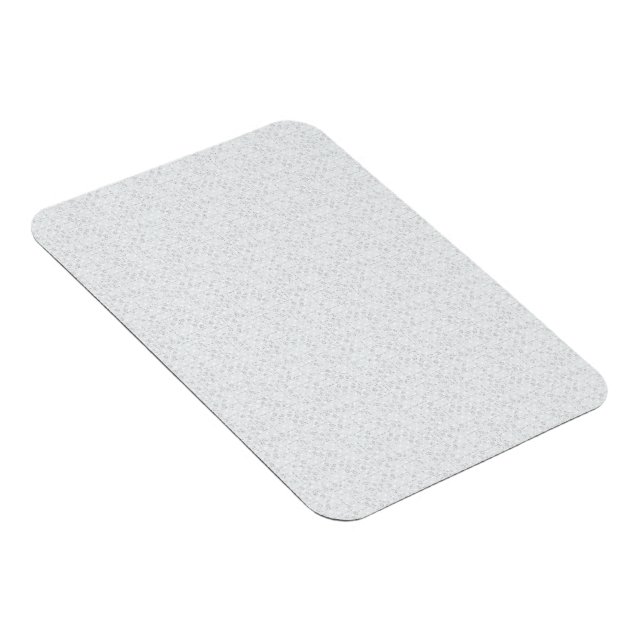 Hellgraues geometrisches Blumenmuster Magnet (Rechte Seite)