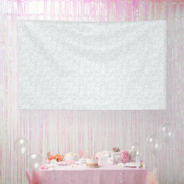 Hellgraues geometrisches Blumenmuster | Modernes S Banner