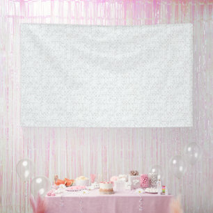 Hellgraues geometrisches Blumenmuster   Modernes S Banner