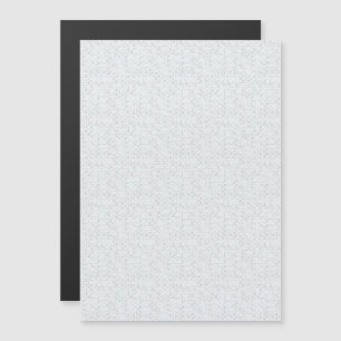 Hellgraues geometrisches Blumenmuster   Modernes S Magneteinladung