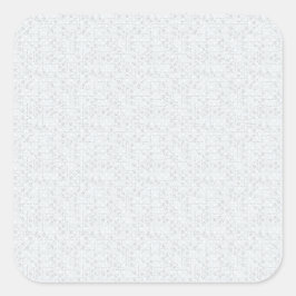 Hellgraues geometrisches Blumenmuster Quadratischer Aufkleber