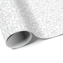 Hellgraues geometrisches Fliesenmuster Geschenkpapier