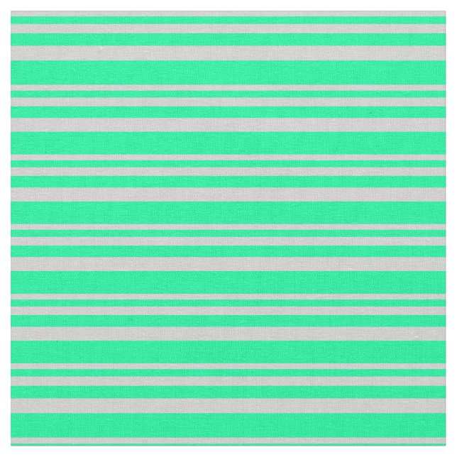 Hellgraues und grünes Muster Stoff (Nahaufnahme)