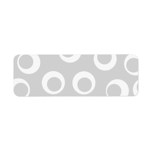 Hellgraues und weißes Retromuster. (Vorne)