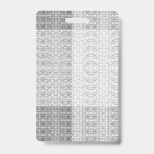 Hellgraues, V-förmiges Muster auf weißem b Ausweis (Vorderseite)