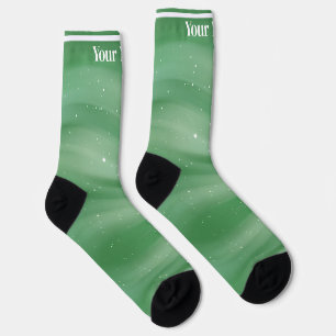 Hellgrün   Benutzerdefinierter Name Socken