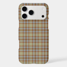 Hellgrün Blau Braun Kariert Tartan iPhone-Hülle