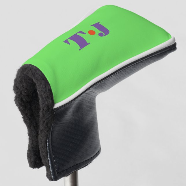 Hellgrün Golf Headcover (3/4 Vorderseite)
