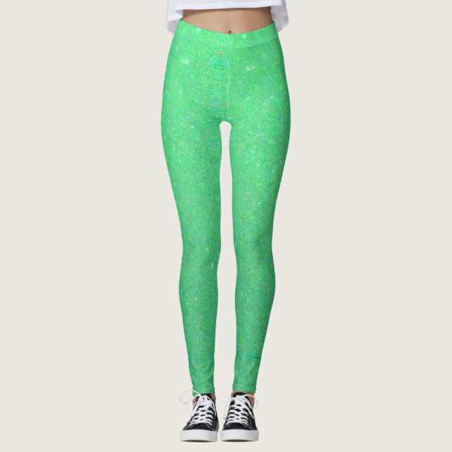 Hellgrün Leggings (Vorderseite)