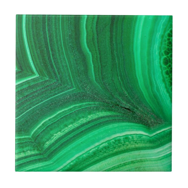Hellgrün Malachite Mineral Fliese (Vorderseite)