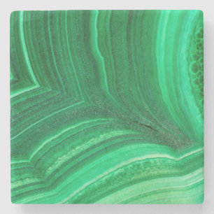Hellgrün Malachite Mineral Steinuntersetzer