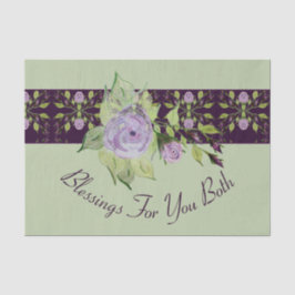 hellgrün mit Lila Seidenpapier