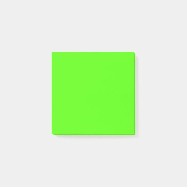 Hellgrün Schlicht Post-it Klebezettel (Vorderseite)
