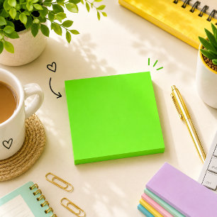 Hellgrün Schlicht Post-it Klebezettel