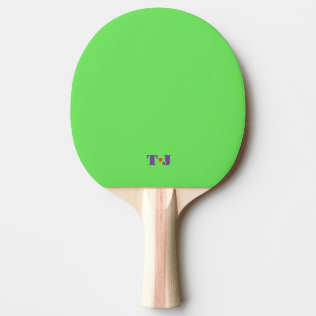 Hellgrün Tischtennis Schläger (Vorderseite)