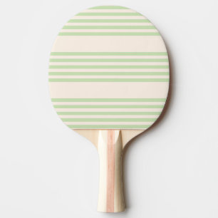Hellgrün und beige, fünf Streifen Tischtennis Schläger