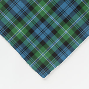Hellgrün und blau Kariert Lyon Tartan Fleecedecke